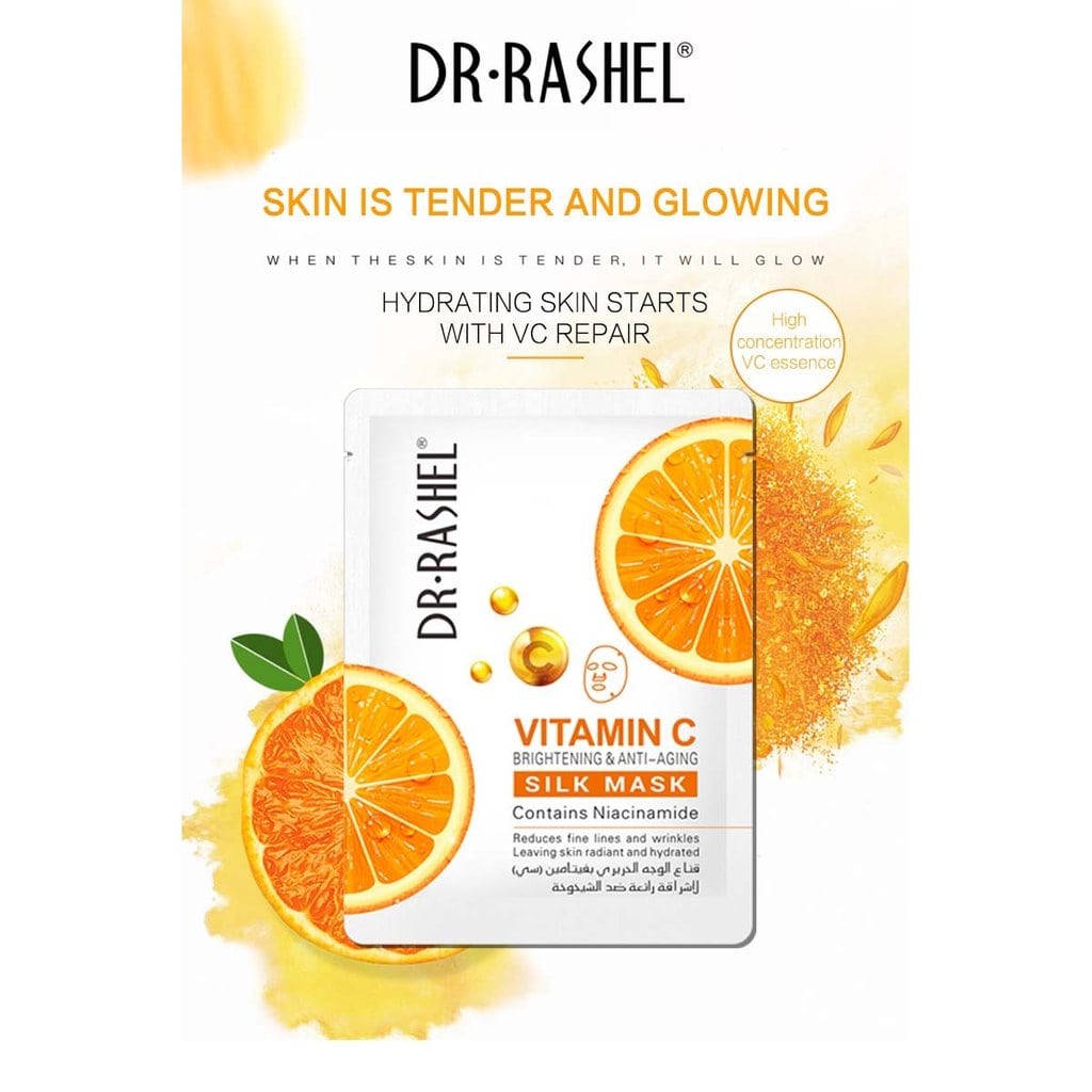 Vitamin C Brightening and Anti-Aging Silk Mask, 28g